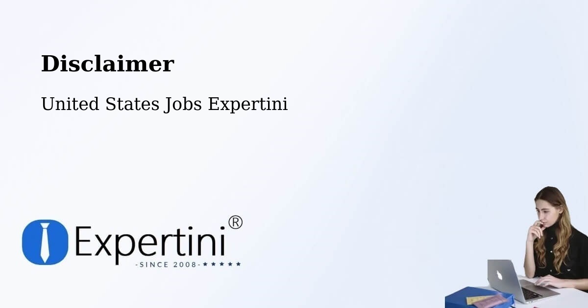 Disclaimer – Mount Olive - United States Jobs Expertini